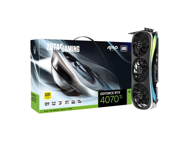ZOTAC GAMING GeForce RTX 4070 Ti AMP Extreme AIRO 12GB GDDR6X Graphics Card