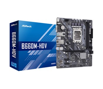 ASRock B660M-HDV 13th Gen & 12th Gen Micro ATX Motherboard