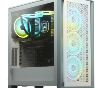 Corsair 4000D AIRFLOW Tempered Glass Mid-Tower ATX Casing White