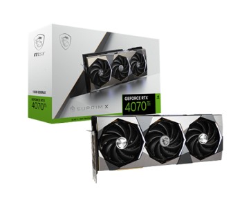 MSI GeForce RTX 4070 Ti SUPRIM 12GB GDDR6X Graphics Card