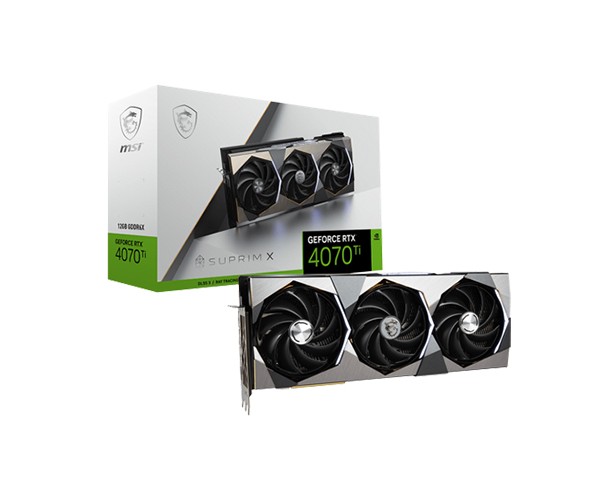 MSI GeForce RTX 4070 Ti SUPRIM 12GB GDDR6X Graphics Card