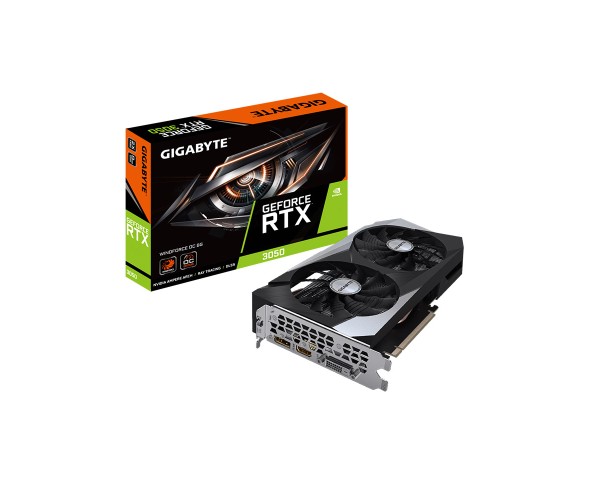 GIGABYTE GeForce RTX 3050 WINDFORCE OC 8GB GDDR6 Graphics Card