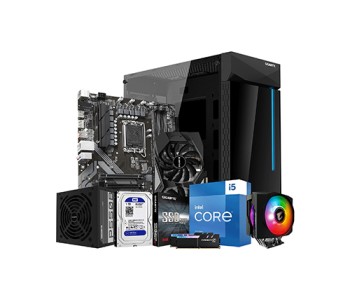 INTEL I5 13TH PROCESSOR GIGABYTE B760 DS3H 16GB RAM 1TB HDD 256GB SSD DESKTOP WITH 6GB GRAPHICS CARD