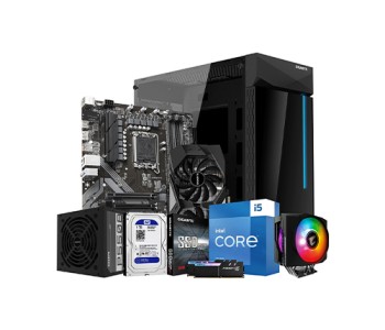 INTEL I5 13TH GEN GIGABYTE B760M DS3H 16GB RAM 1TB HDD 256GB SSD DESKTOP WITH 6GB GRAPHICS CARD