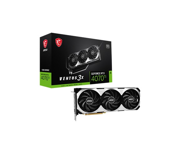 MSI GeForce RTX 4070 Ti VENTUS 3X 12GB OC GDDR6X Graphics Card
