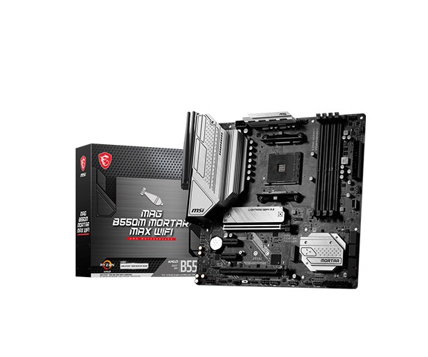 MSI MAG B550M MORTAR MAX WIFI AMD AM4 Micro-ATX Motherboard