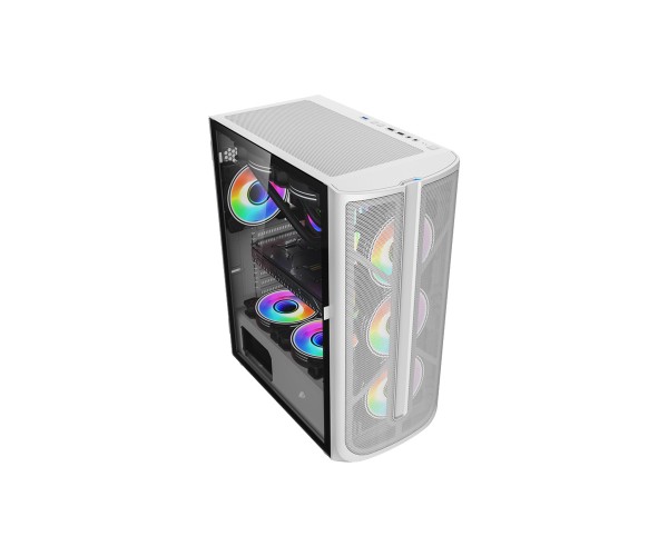 1STPLAYER X4 White Mid Tower LED Gaming Case
