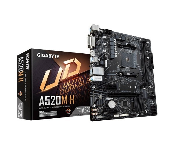 GIGABYTE A520M H AM4 Micro ATX Motherboard