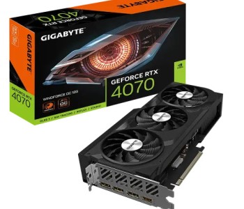 GIGABYTE GeForce RTX­­ 4070 WINDFORCE OC 12G Graphics Card