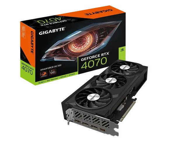 GIGABYTE GeForce RTX­­ 4070 WINDFORCE OC 12G Graphics Card