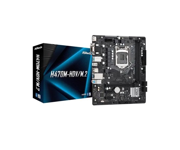 ASRock H470M-HDV/M.2 10th Gen Micro ATX Motherboard