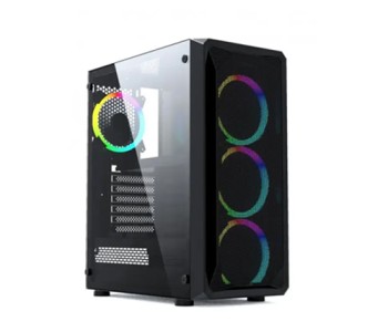MaxGreen JX188-9 Mid-Tower RGB ATX Gaming Case