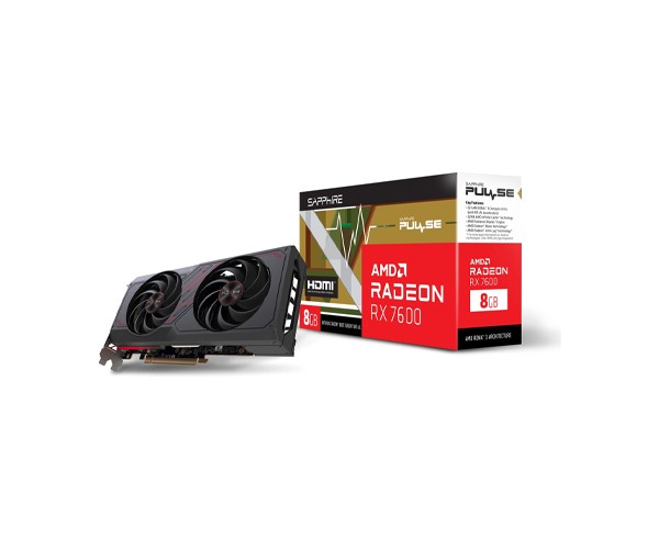 Sapphire Pulse AMD Radeon RX 7600 8G GDDR6 Graphics Card 