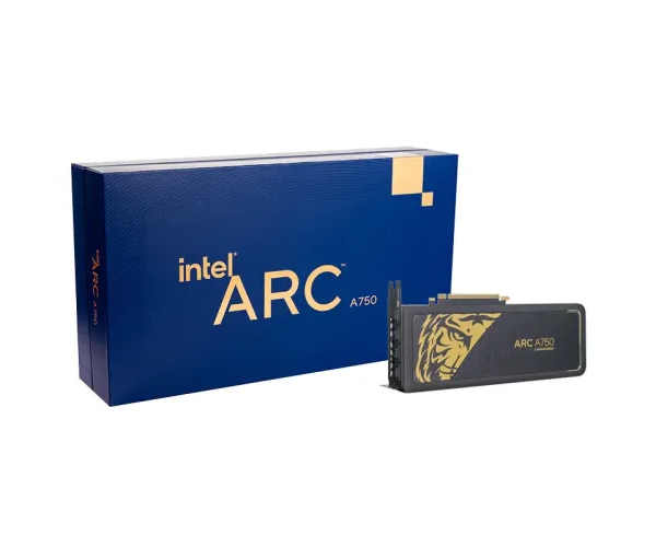 Intel Arc A750 Limited Tiger Gold Edition 8GB GDDR6 Graphics Card