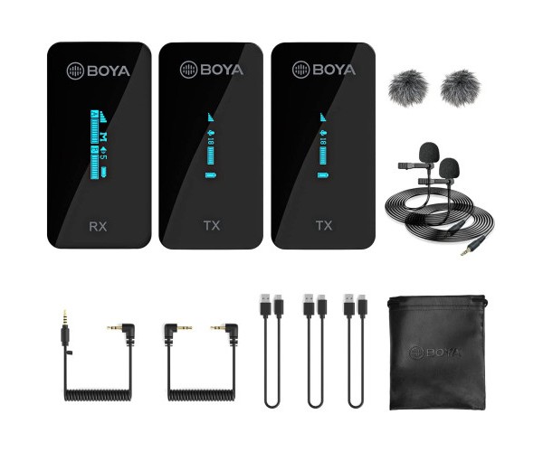 BOYA BY-XM6-S2 2.4GHz Dual-Channel Wireless Microphone System