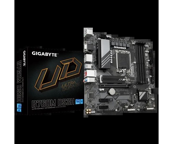 GIGABYTE B760M DS3H 13th and 12th Gen mATX Motherboard